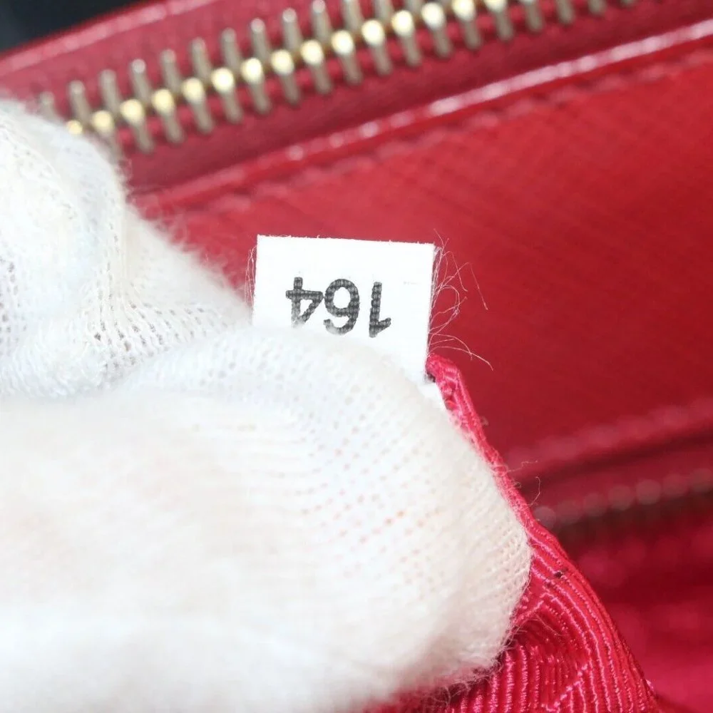 Prada red saffiano
